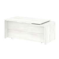 Стол руководителя прямой, левый Yalta LT.В-18 L снежная патина